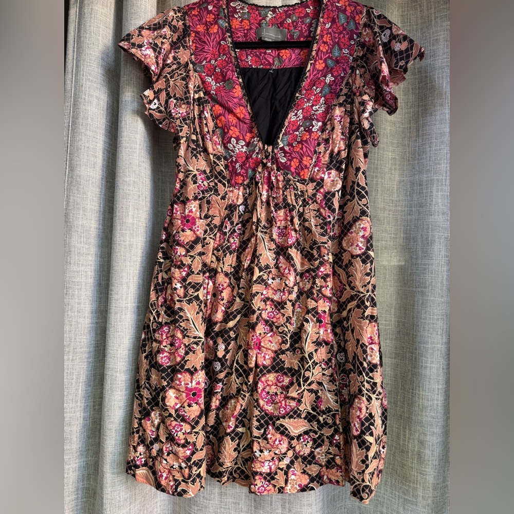 Anthropologie NWOT Floral Print Tunic Dress medium
